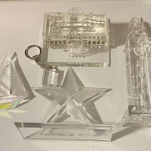 Clear Acrylic Star and Keychain Set